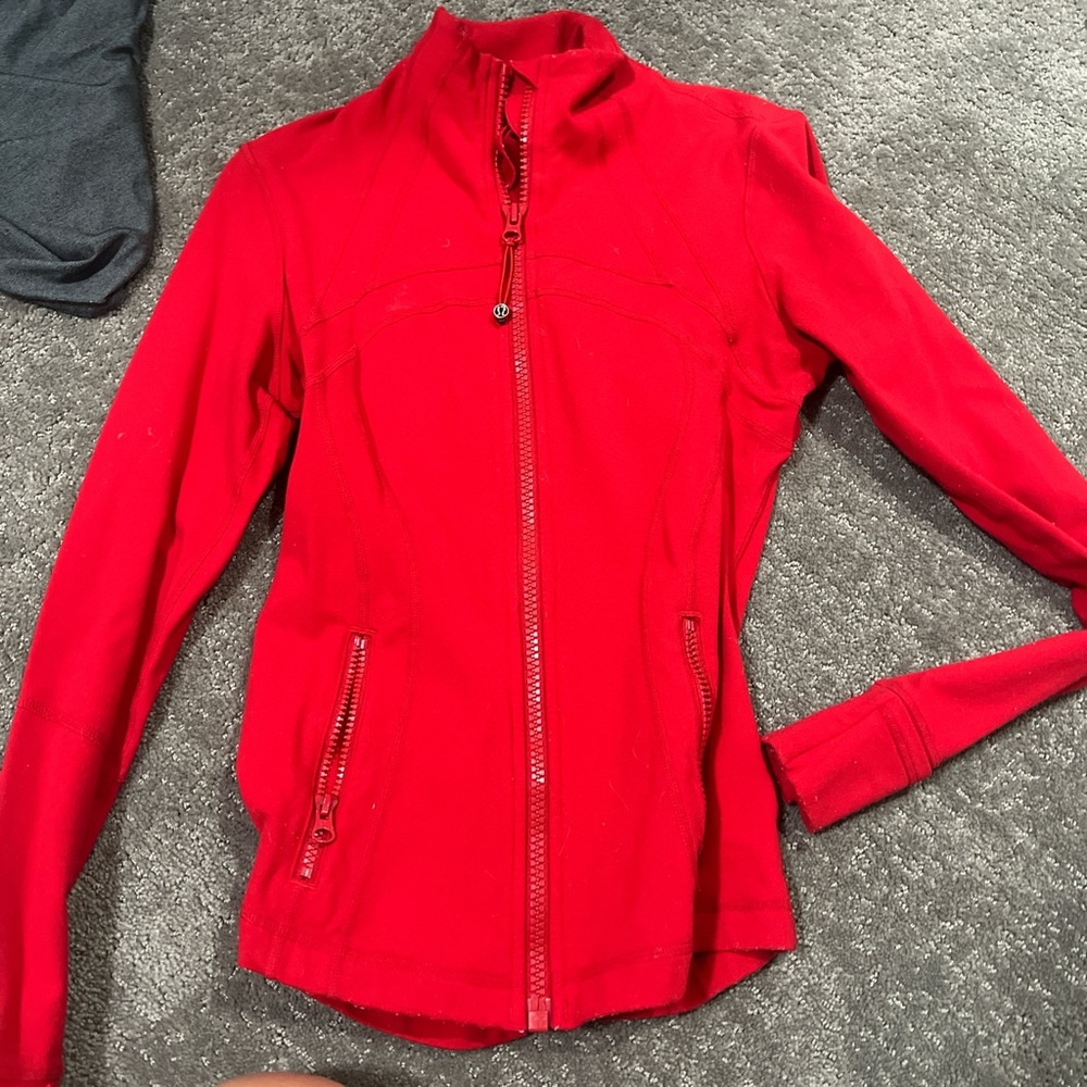 Women's lululemon Red Zip-Up Jacket